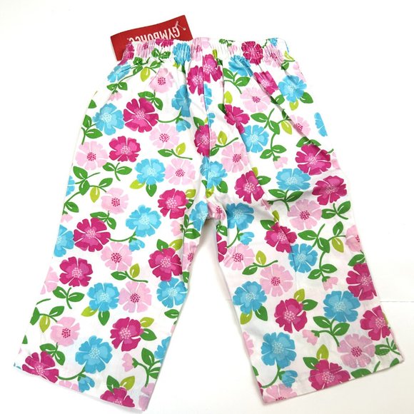 NWT Gymboree Baby Girl Flower Print Capri & Turtle Poppy Flower Tee Size 2T - Picture 3 of 5
